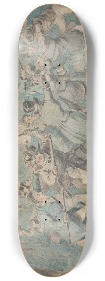 Henry Thomas Alken - Poachers Surprised 8.25 inch art skate deck