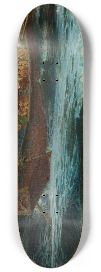 Herbert James Draper - The Wrath Of The Sea God 8.25 inch art skate deck