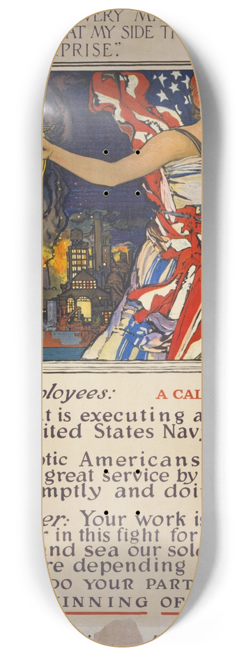 Herbert Paus - To all employees; a call to action! 8.25 inch art skate deck