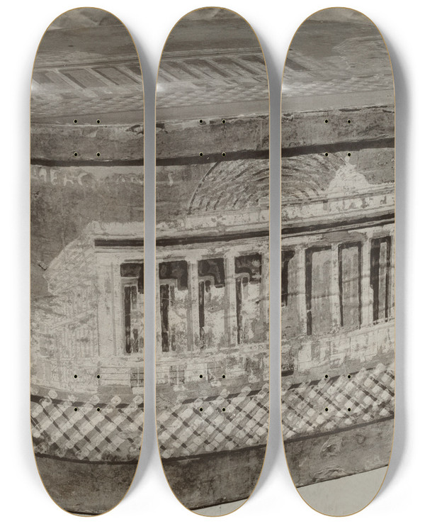 Triptych art skateboard deck of American 20Th Century Bandbox_4 by American 20Th Century
