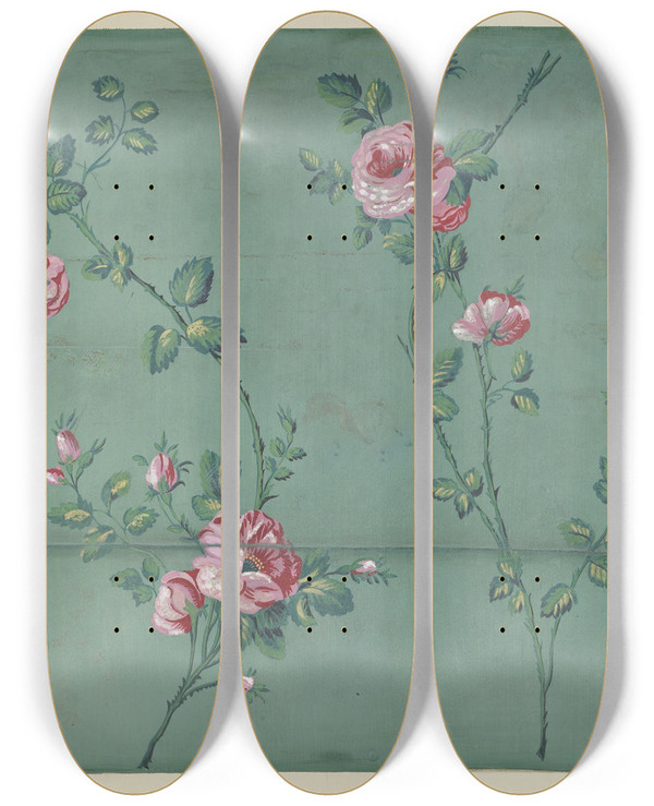Triptych art skateboard deck of Holger Hansen Wall Paper_3 by Holger Hansen