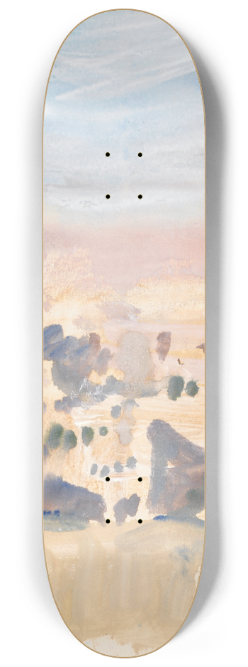 Hercules Brabazon Brabazon - View of a town 8.25 inch art skate deck