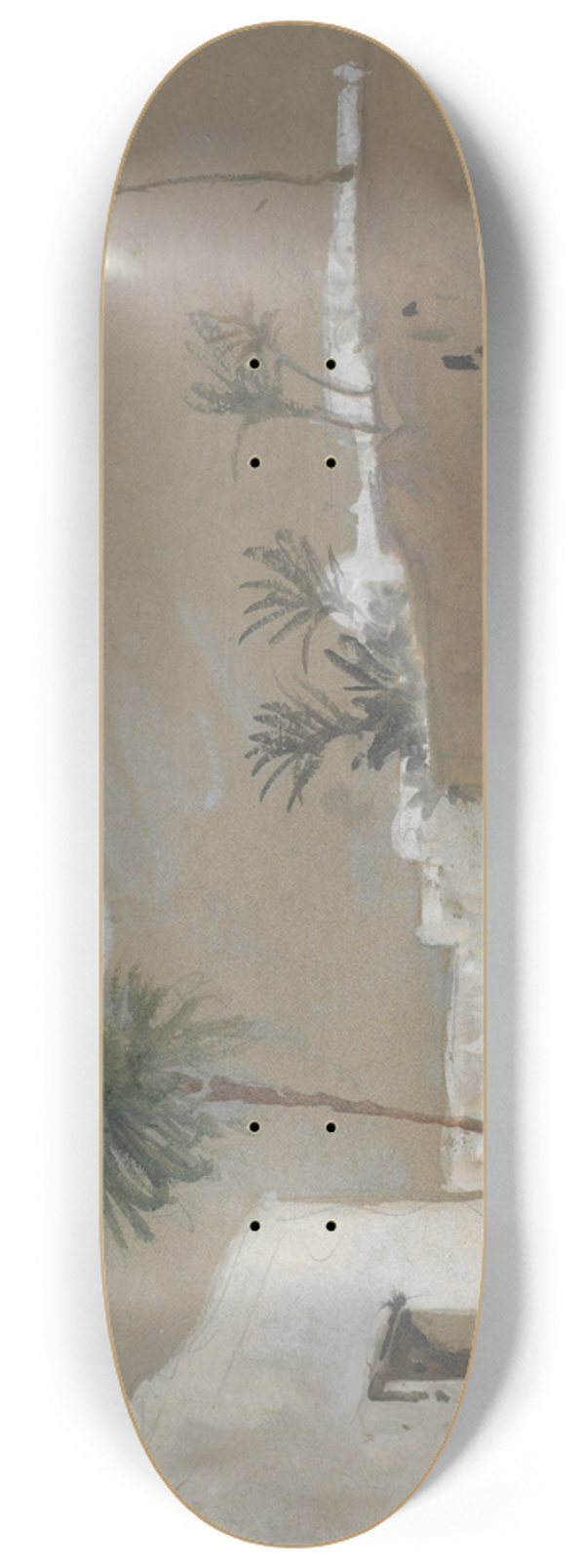 Hercules Brabazon Brabazon - Village near Luxor 8.25 inch art skate deck