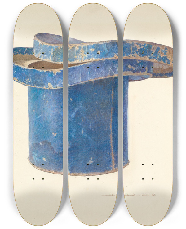 Triptych art skateboard deck of John Swientochowski Bandbox by John Swientochowski