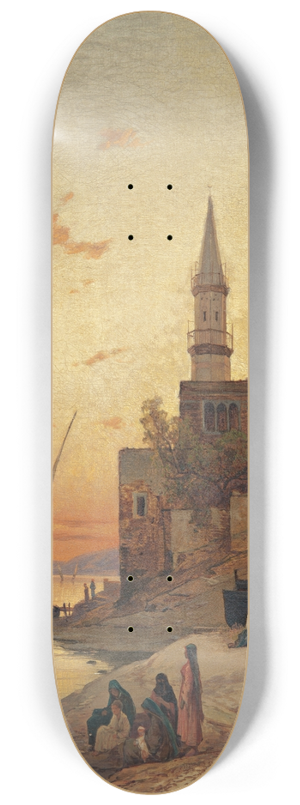 Hermann David Salomon Corrodi - On The Banks Of The Nile 8.25 inch art skate deck