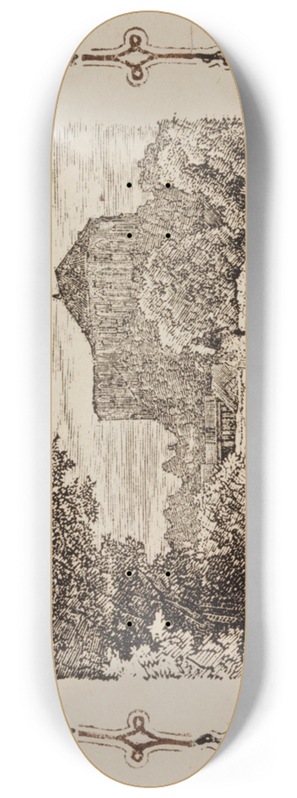 Hermann Eduard Hartmann - Toome varemed 8.25 inch art skate deck