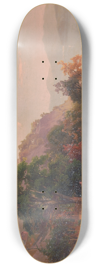 Hermann Fuechsel - View on the Hudson near West Point 8.25 inch art skate deck