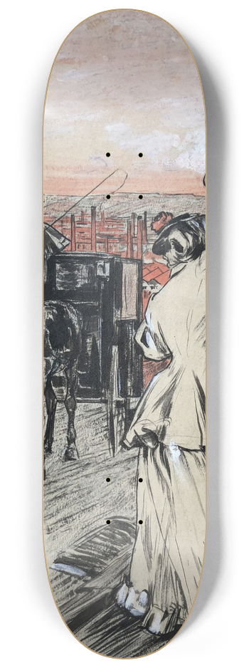 Hermann Groeber - Abschied 8.25 inch art skate deck