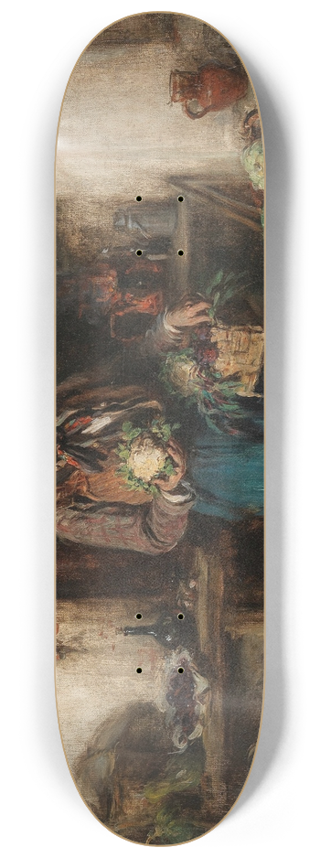 Hermann Kern - Der Gemsehndler 8.25 inch art skate deck