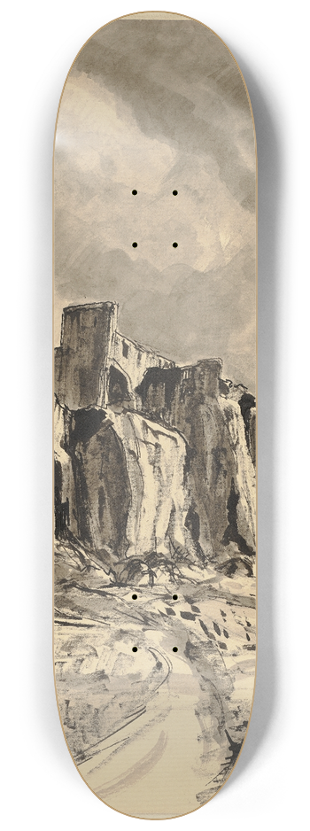 Hermann Lismann - Les Baux-de-Provence 8.25 inch art skate deck