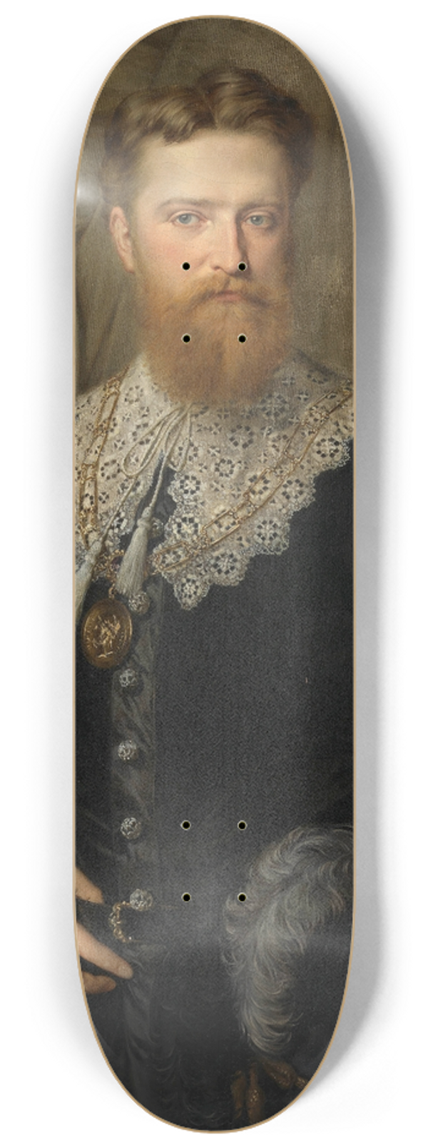 Hermann Nigg - Portrt des jungen Karl Lueger 8.25 inch art skate deck