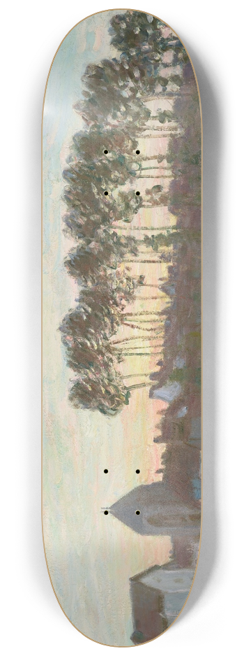 Alfred Sisley - Moret-sur-Loing au soleil couchant 8.25 inch art skate deck