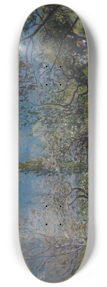 Alfred Sisley - Orchard in Spring 8.25 inch art skate deck