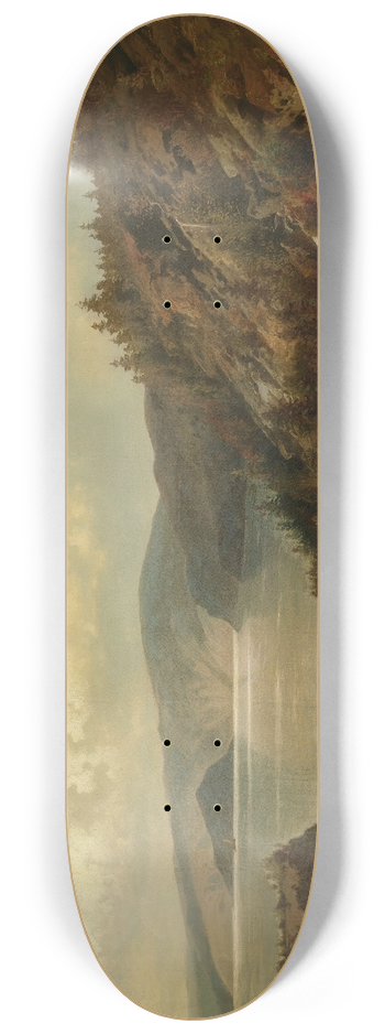 Hermann Ottomar Herzog - The Old Bridge 8.25 inch art skate deck