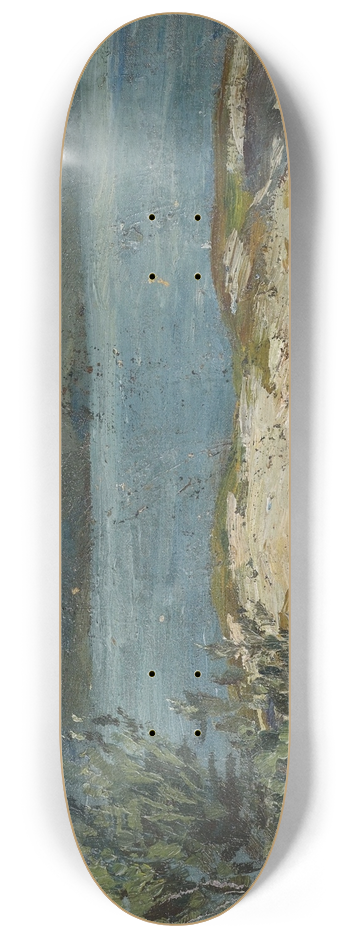 Hermann Pleuer - Sommerliches Seeufer 8.25 inch art skate deck