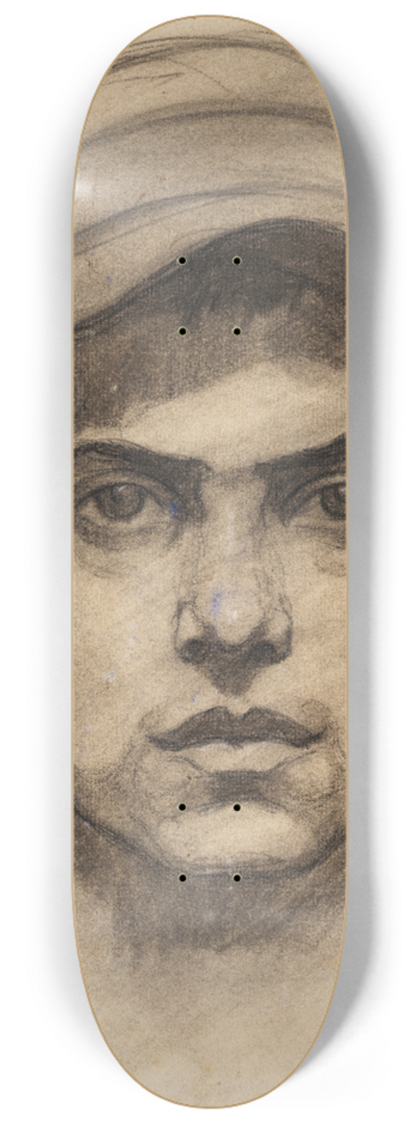 Hermann Stenner - Mnnerkopf mit Hut 8.25 inch art skate deck