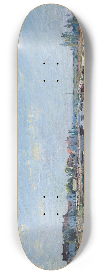 Alfred Sisley - Saint-Mamms, Le Matin 8.25 inch art skate deck