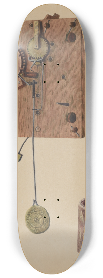 Herman O. Stroh - Mechanism of Eli Terry Clock 8.25 inch art skate deck