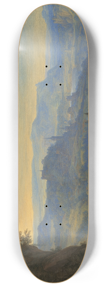 Herman Saftleven - Imaginary River Landscape 8.25 inch art skate deck