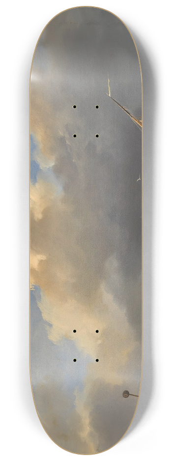 Hermanus Koekkoek - Boats At Sea 8.25 inch art skate deck