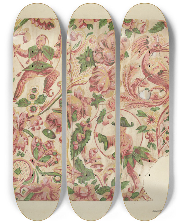 Triptych art skateboard deck of Holger Hansen Wall Paper_1 by Holger Hansen