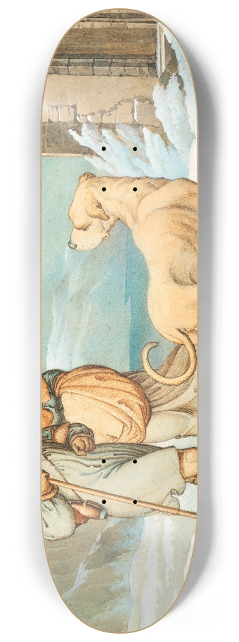 Hieronymus Hess - Scene on St. Bernhard 8.25 inch art skate deck