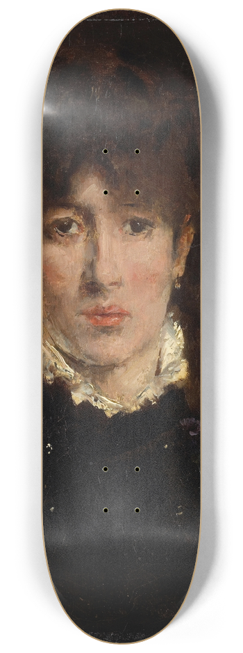 Alfred Stevens - A portrait of a woman, thought to be Sarah Bernhardt 8.25 inch art skate deck