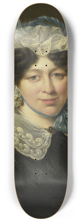 Hillebrand Dirk Loeff - Portrait of Maria Adriana van der Sluys, Wife of Hermanus Martinus Eekhout 8.25 inch art skate deck