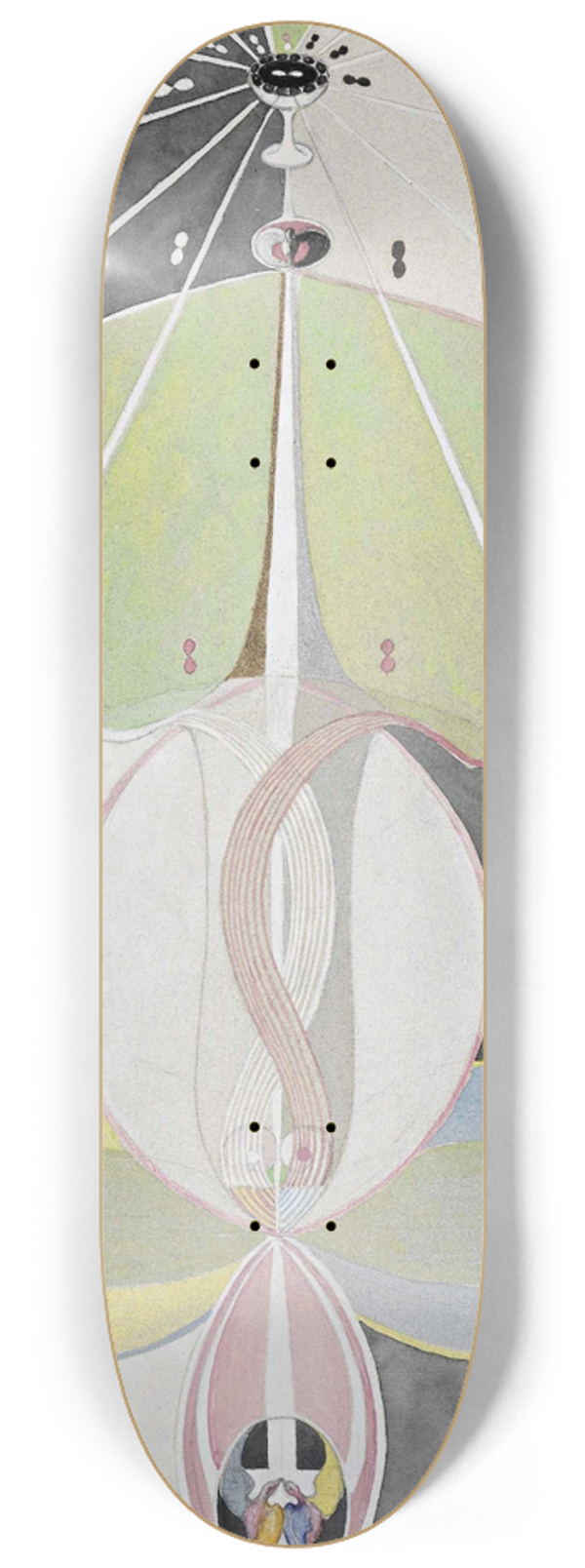 Hilma af Klint - Tree of Knowledge No. 5 8.25 inch art skate deck