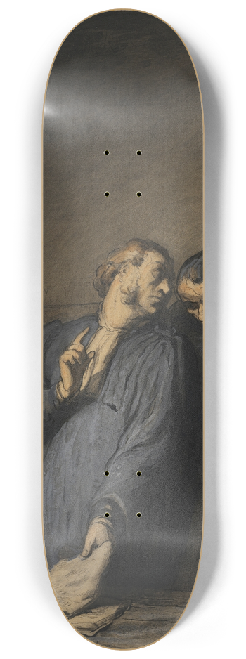 Honor Daumier - A Criminal Case 8.25 inch art skate deck
