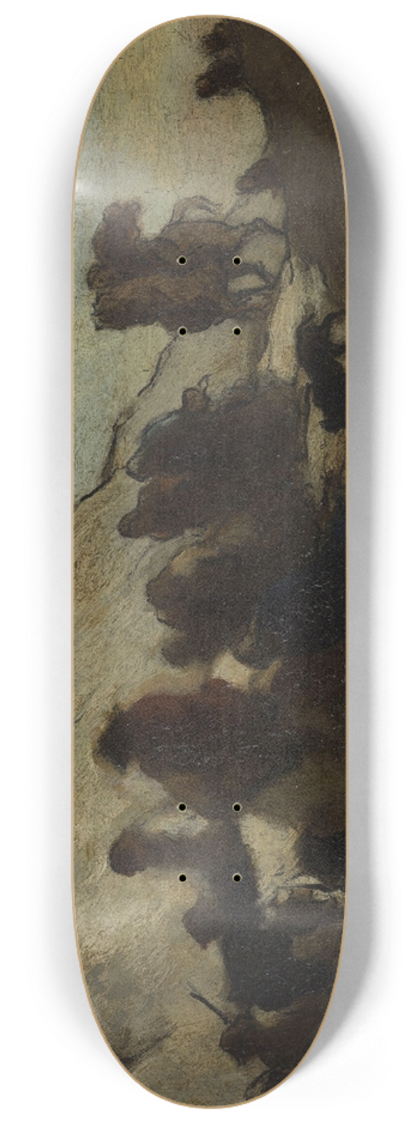 Honor Daumier - Les migrants 8.25 inch art skate deck