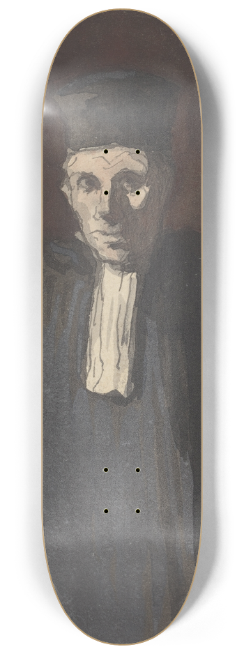 Honor Daumier - Prosecutor 8.25 inch art skate deck