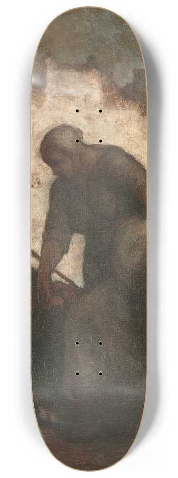 Honor Daumier - Une laveuse au Quai dAnjou (Laundress on the Quai dAnjou) 8.25 inch art skate deck