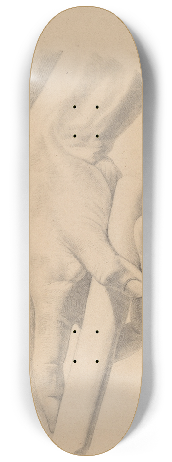 Horatio Greenough - Study of a Hand 8.25 inch art skate deck
