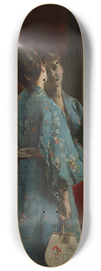 Alfred Stevens - The Japanese Robe 8.25 inch art skate deck