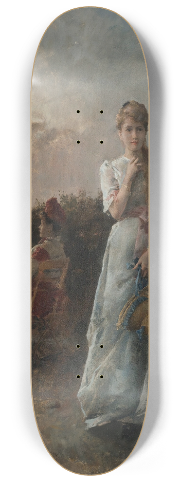 Alfred Stevens - Un Soir  La Mer 8.25 inch art skate deck