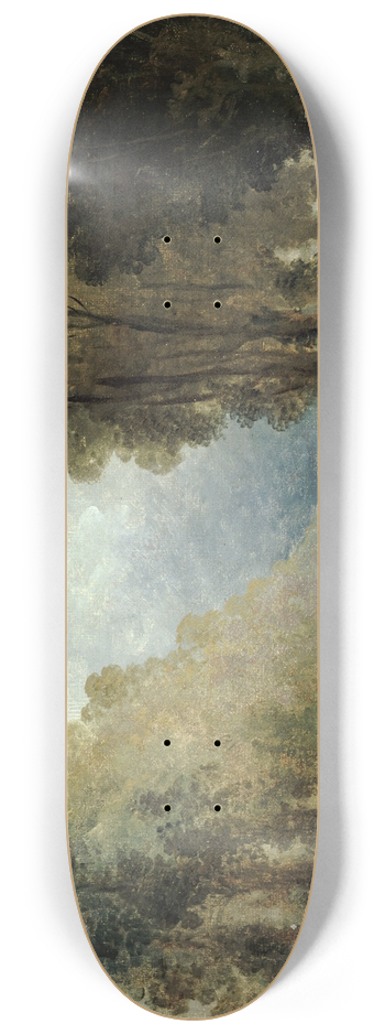 Hubert Robert - Repas servi aux troupes dans une alle des Champs-Elyses ou dans le parc de Saint-Cloud 8.25 inch art skate deck