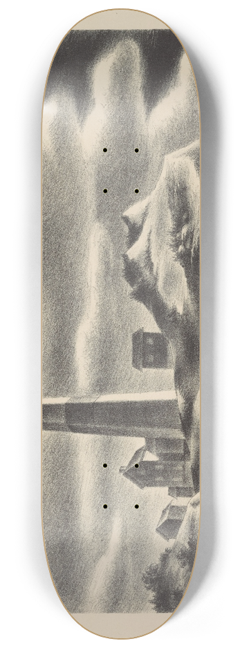 Hugh Botts - Lighthouse 8.25 inch art skate deck