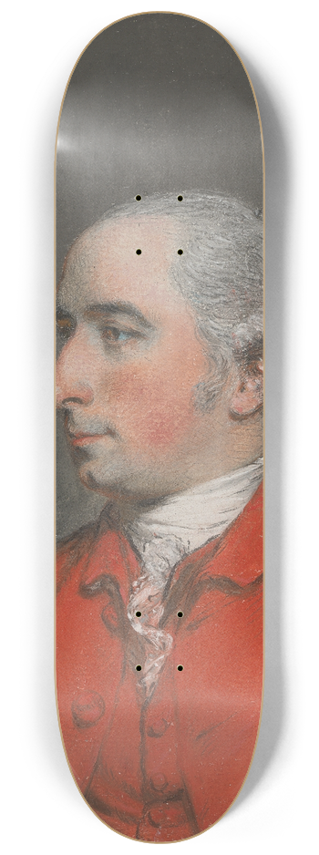 Hugh Douglas Hamilton - Portrait of a Gentleman 8.25 inch art skate deck