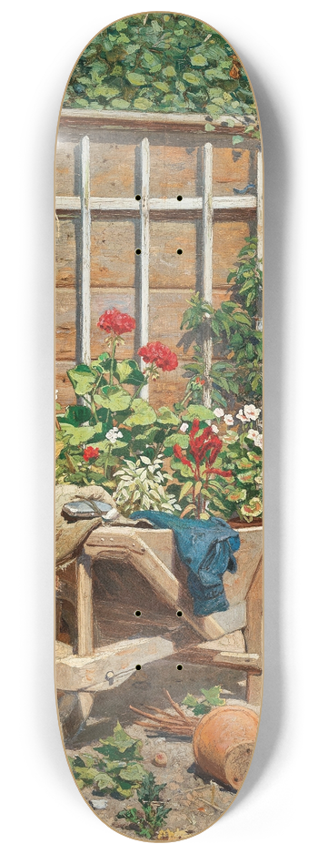 Hugo Charlemont - A Garden Idyll 8.25 inch art skate deck