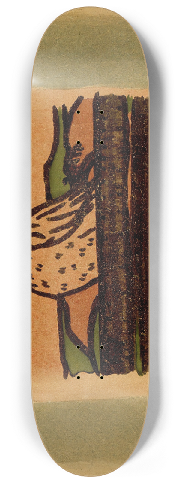 Hugo Simberg - Auringon noustessa 8.25 inch art skate deck