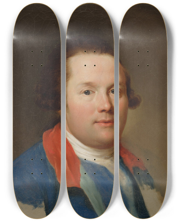 Triptych art skateboard deck of Anton Raphael Mengs George 3Rd Earl Cowper 17381789 by Anton Raphael Mengs (1728-1779)