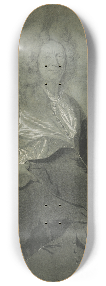 Hyacinthe Rigaud - Portrait of a Man 8.25 inch art skate deck