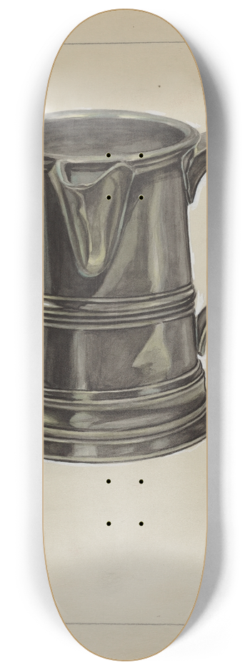 Hyman Pearlman - Pewter Pitcher 8.25 inch art skate deck