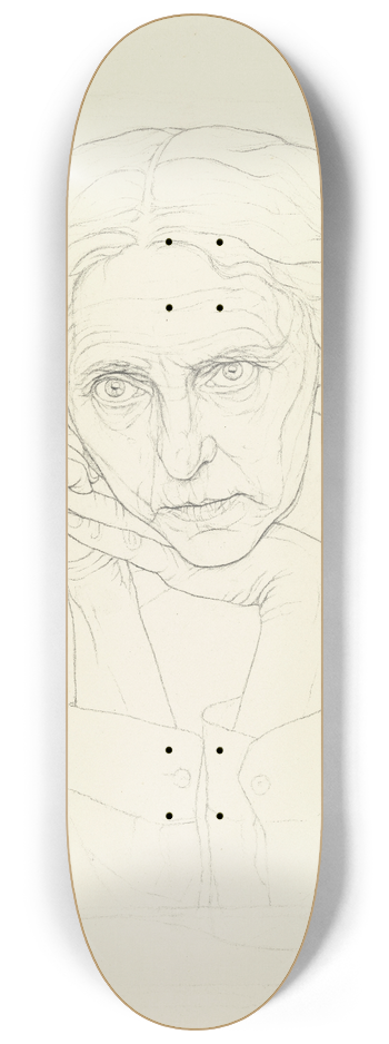 Ida Teichmann - Self-portrait 8.25 inch art skate deck
