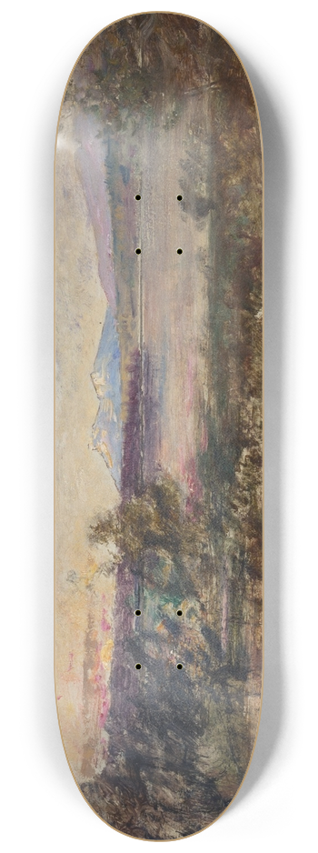 Alfred Wahlberg - Landscape 8.25 inch art skate deck