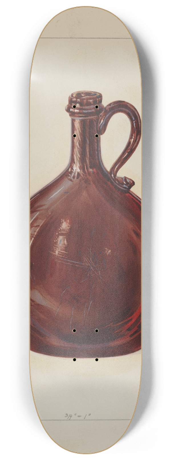 Alfred Walbeck - Bottle 8.25 inch art skate deck