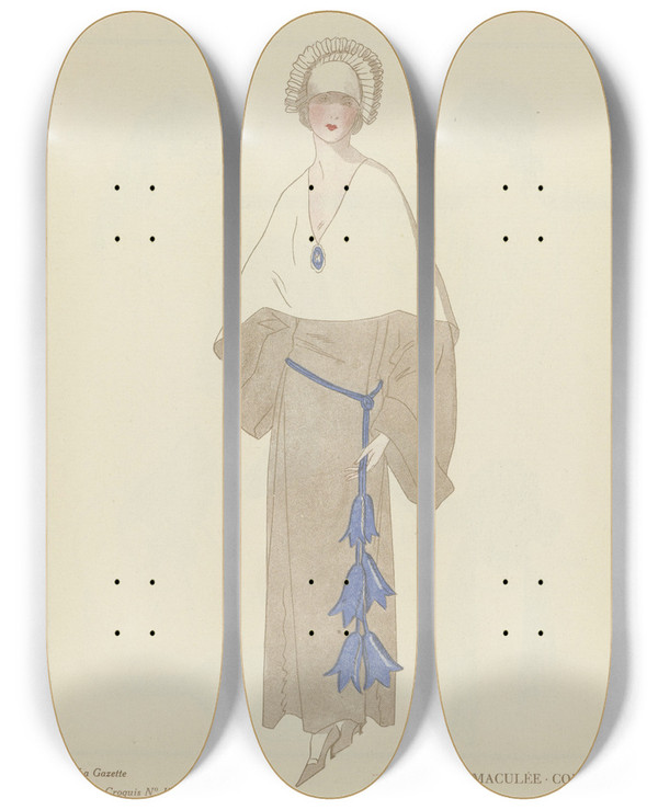 Triptych art skateboard deck of David Accessories_1 by David