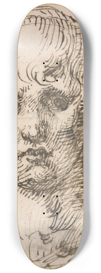 Inigo Jones - Head of a Boy 8.25 inch art skate deck