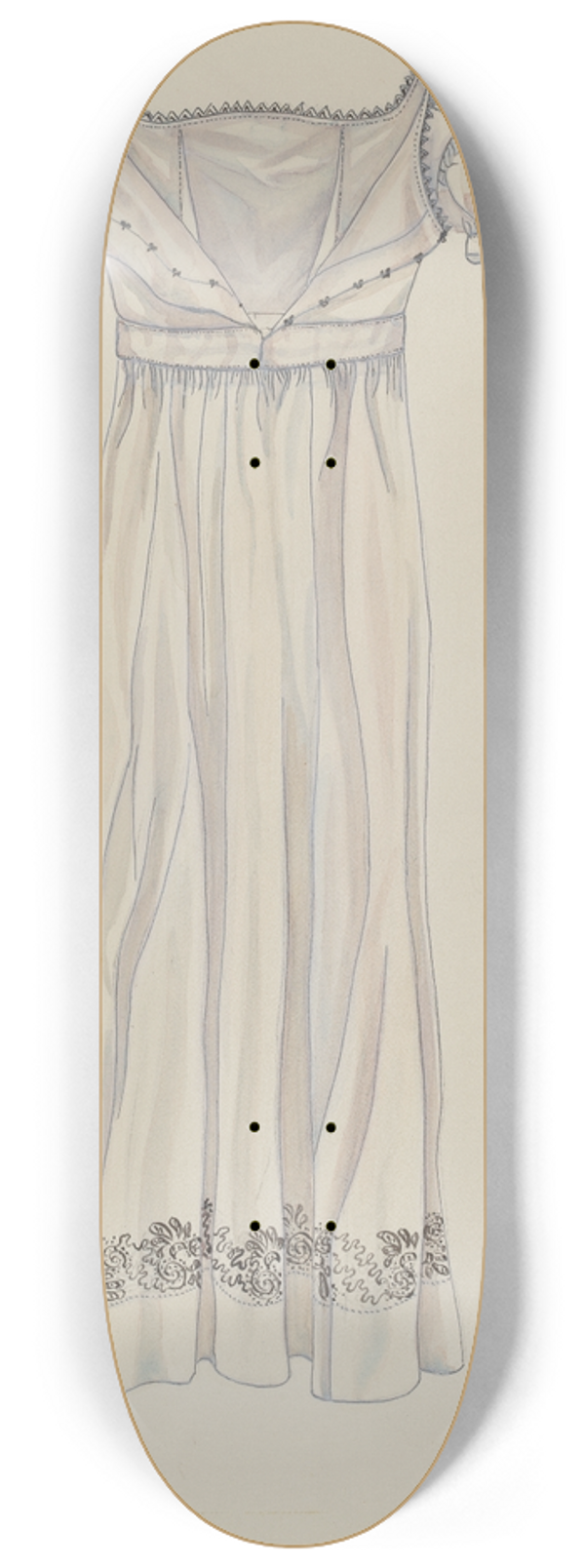 Irene M. Burge - Day Dress 8.25 inch art skate deck